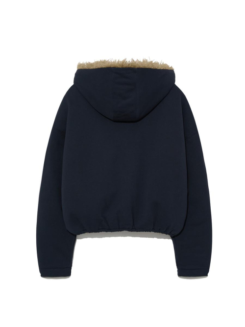 FLURRY REVERSIBLE FUR JACKET (NAVY)