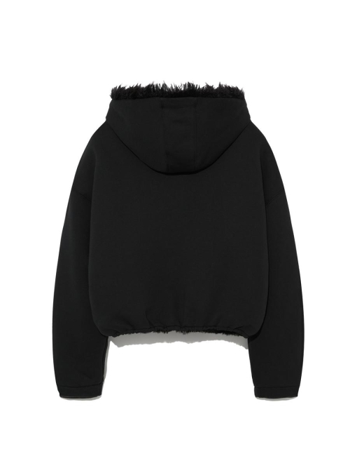 FLURRY REVERSIBLE FUR JACKET (BLACK)