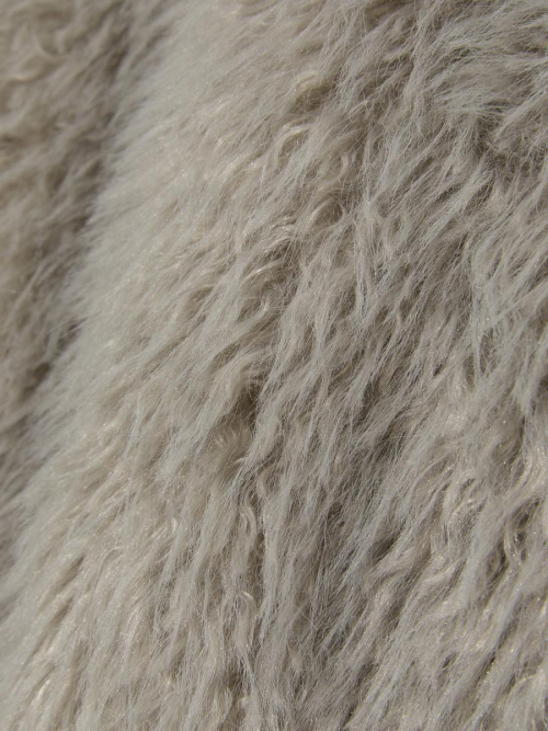 FLURRY REVERSIBLE FUR JACKET (MELANGE GRAY)