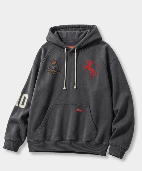 VLAD PIGMENT MUSTANG HOODED T-SHIRT_2 COLOR