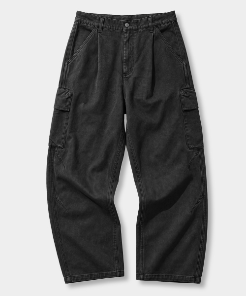 VLAD CURVED BANDING CARGO PANTS_(COTTON FADE) 3 COLOR