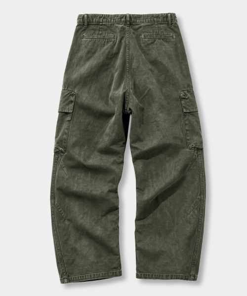 VLAD CURVED BANDING CARGO PANTS_(COTTON FADE) 3 COLOR