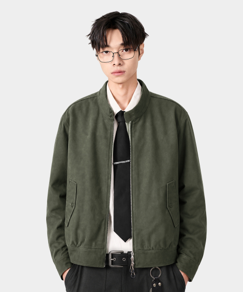 2WAY ESSENTIAL HARRINGTON JACKET_(C/N WASHED) 4 COLOR