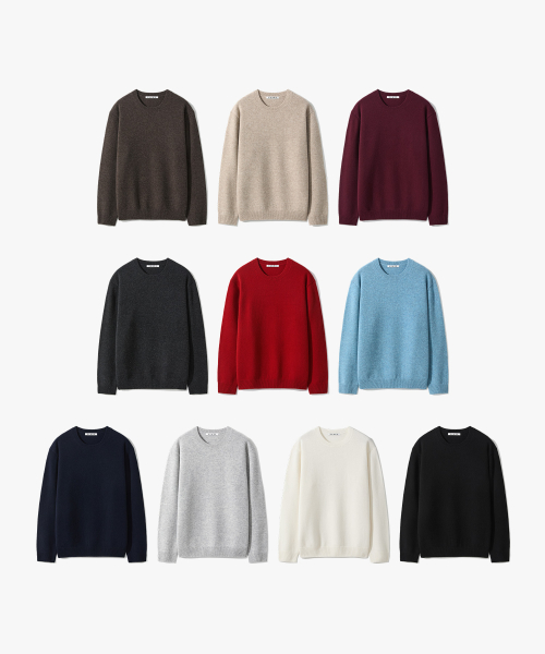 100 Fine Merino Wool Knit (2 Types)