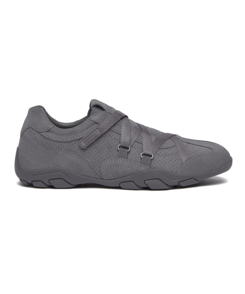 ZANE X-STRAP SNEAKERS(SUEDE) - TEAL GREY