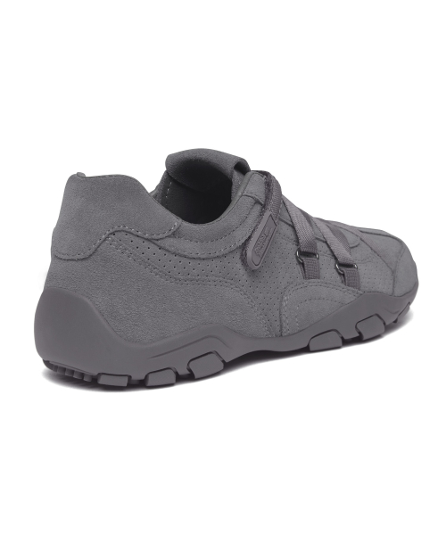 ZANE X-STRAP SNEAKERS(SUEDE) - TEAL GREY