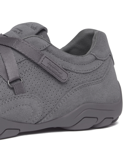 ZANE X-STRAP SNEAKERS(SUEDE) - TEAL GREY