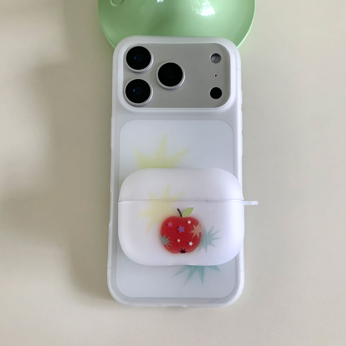 사과 별 에어팟 버즈 케이스