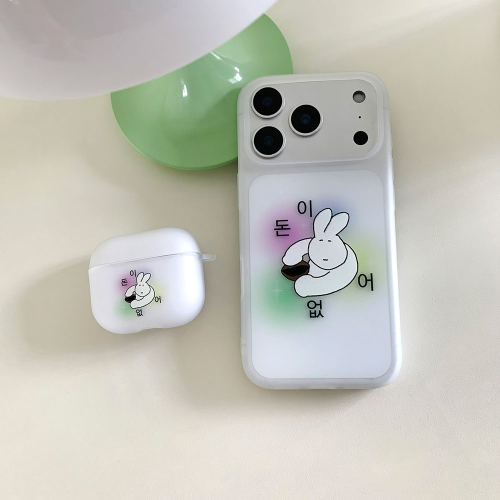 Rabbit No Money Translucent Phone Case