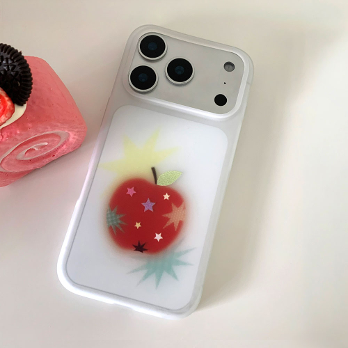 Apple & Star Translucent Phone Case