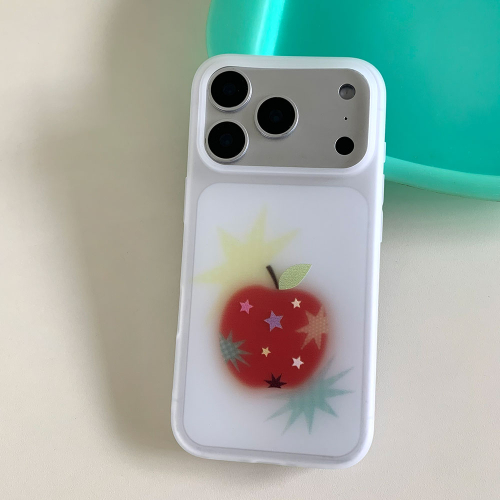 Apple & Star Translucent Phone Case