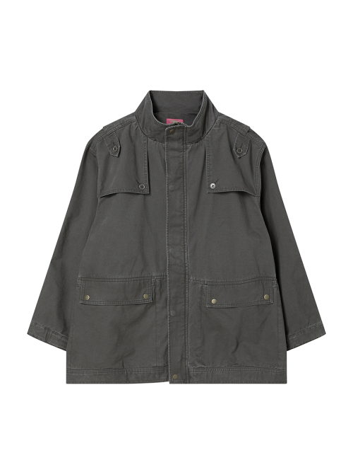 DETACHABLE HOOD FIELD JACKET KHAKI