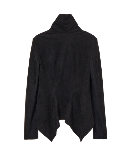 DRAPED SCARF JACKET IN BLACK