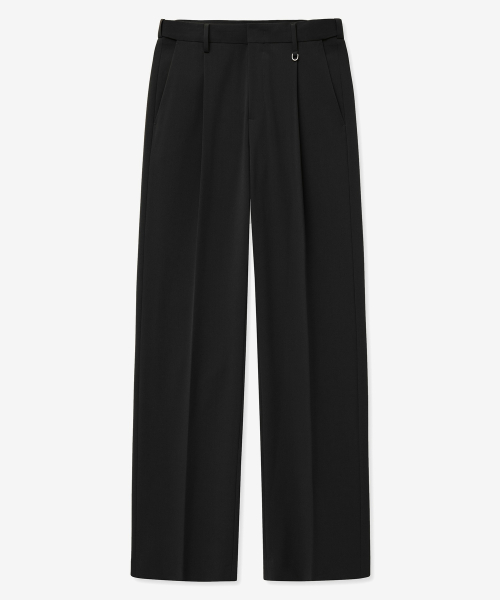 Essential Semi-Wide Fit Pants (Black) TNPA6F106BK