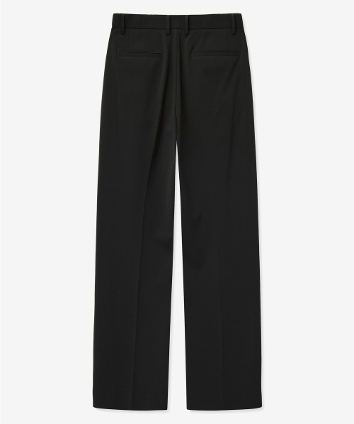 Essential Semi-Wide Fit Pants (Black) TNPA6F106BK