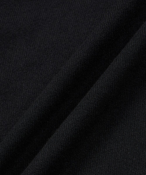 Layered V-Neck Knit Top (Black) TNSW6F108BK