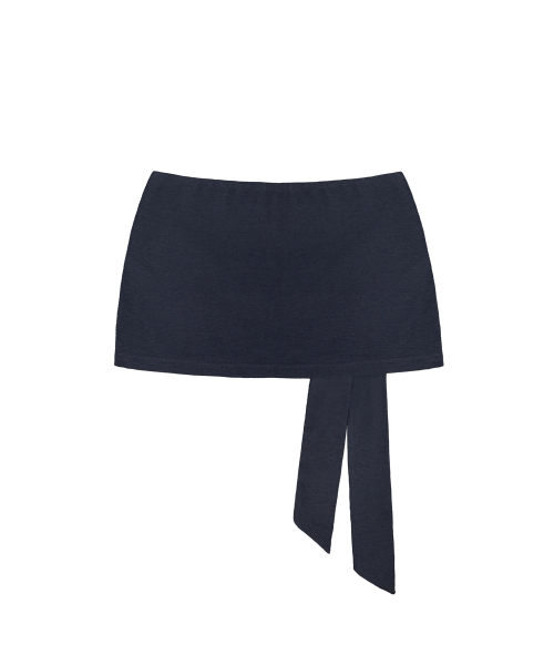 Colette Slim Glam Mini Skirt_Navy