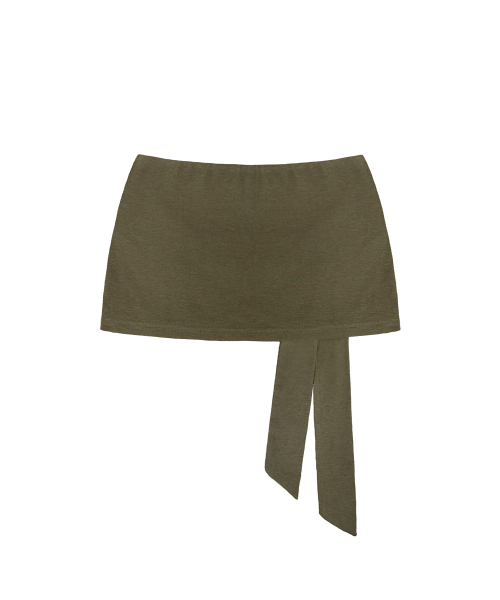 Colette Slim Glam Mini Skirt_Khaki