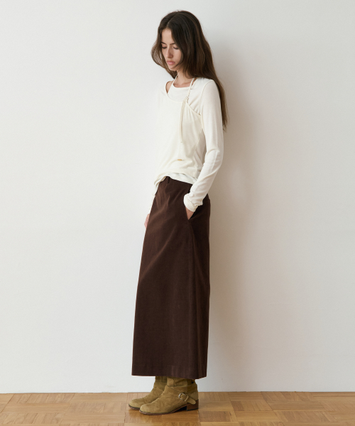 Moire Maxi Skirt_3colors
