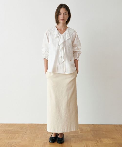 Moire Maxi Skirt_3colors