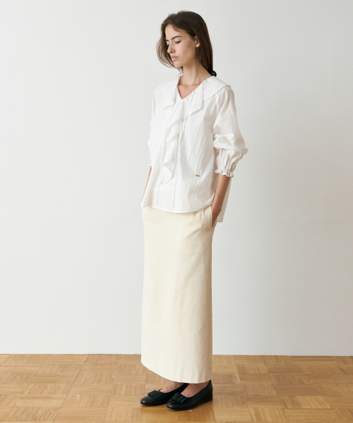 Moire Maxi Skirt_3colors