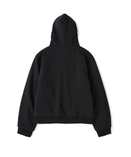 TCM reversible t logo hooded zip-up (black)