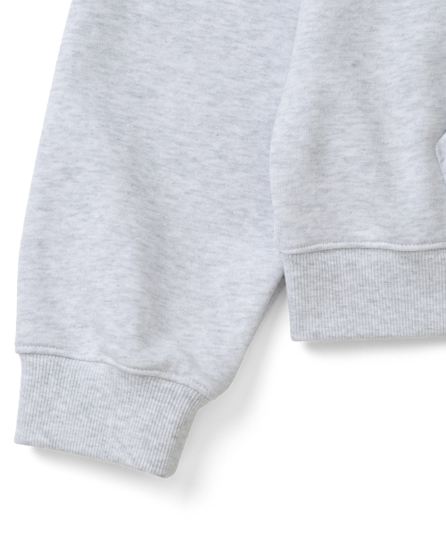 TCM starfish zigzag hoodie (light heather grey)