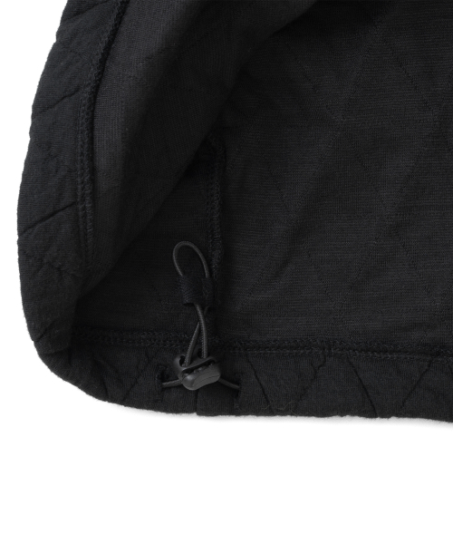 TCM quilted highneck long sleeve (black)