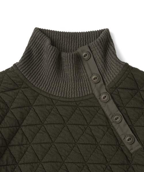 TCM quilted highneck long sleeve (khaki)