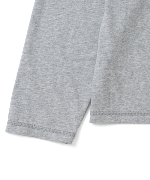 TCM cross stitch t long sleeve (melange grey)