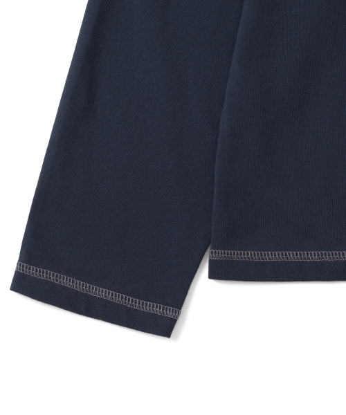 TCM cross stitch t long sleeve (navy)