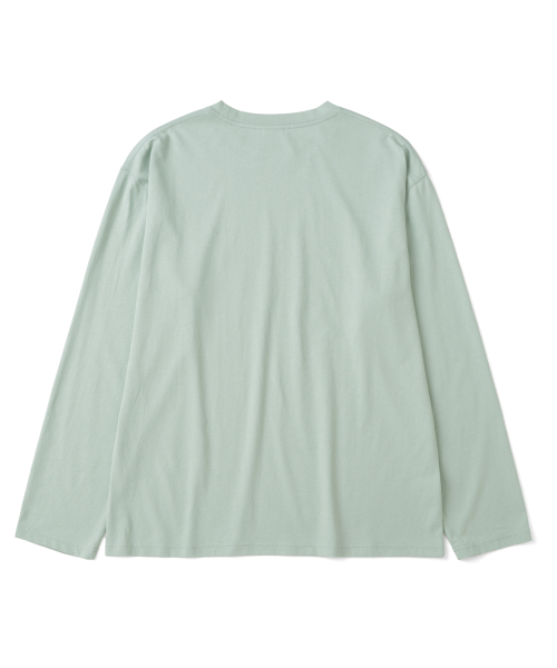 TCM hum long sleeve (grey green)