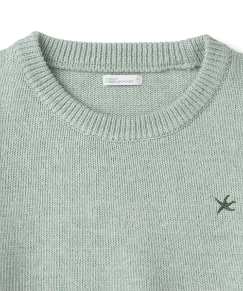 TCM starfish mini logo multi knit (light green)