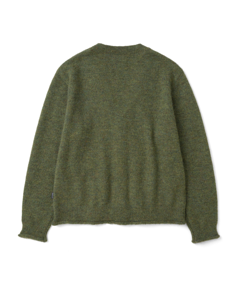 TCM roll up button knit cardigan (khaki)