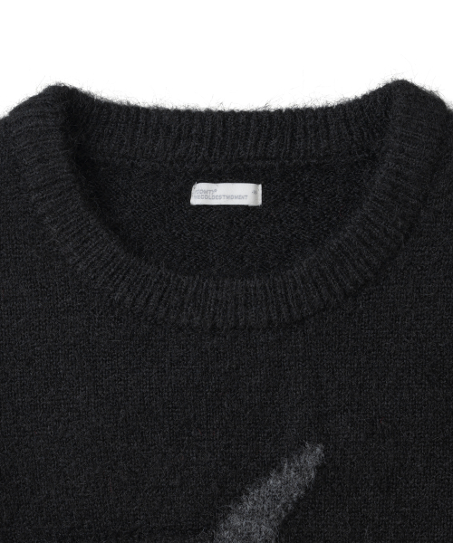 TCM starfish logo contrast knit (black)