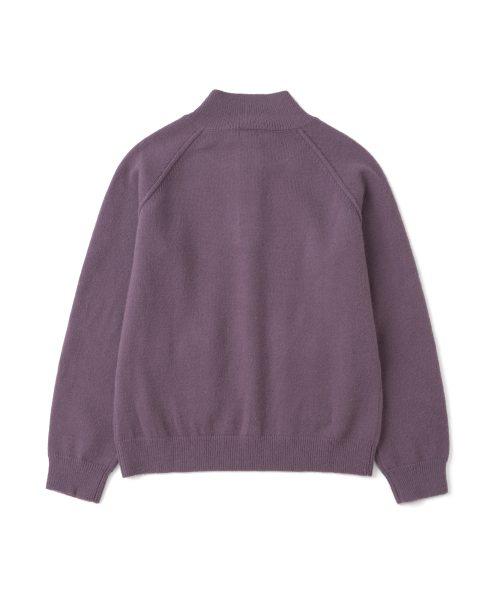 TCM vintage toggle highneck knit (purple)
