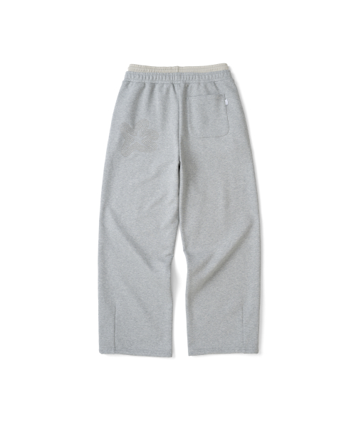 TCM layered sweatpants (melange grey)
