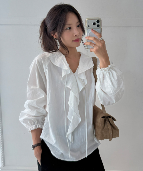 Belloa Frill Blouse_2colors