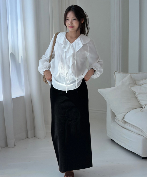Belloa Frill Blouse_2colors