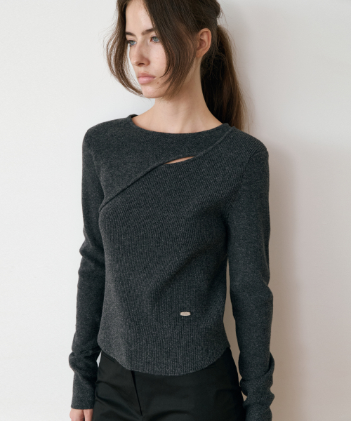 Elise Cutout Knit Top_2colors