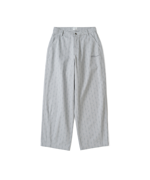 TCM cotton pattern pants (light grey)