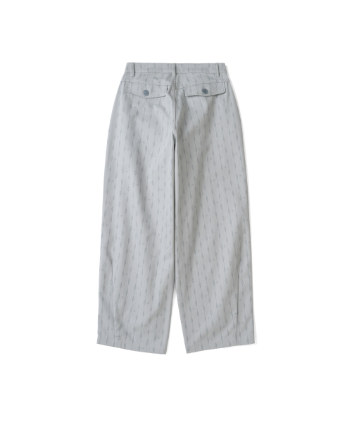 TCM cotton pattern pants (light grey)