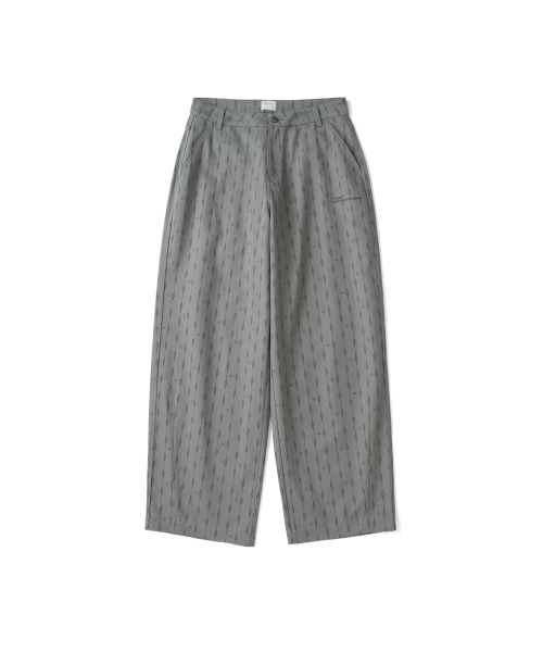 TCM cotton pattern pants (khaki)