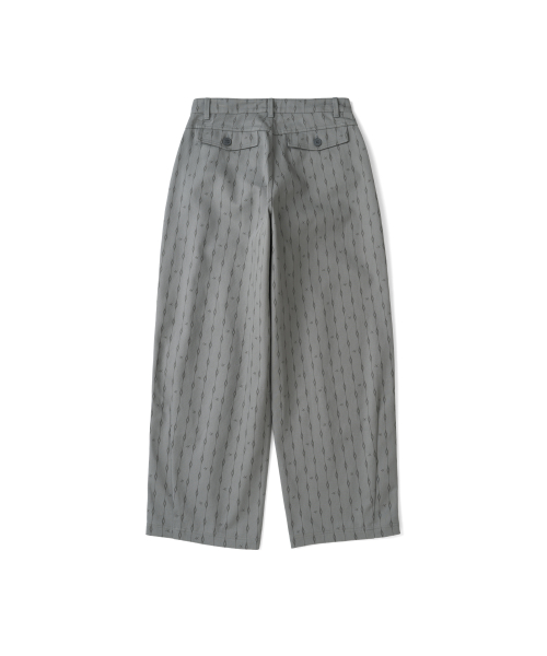 TCM cotton pattern pants (khaki)