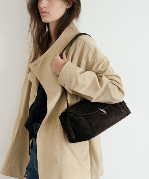 Sac Amelie Suede_Deep Brown
