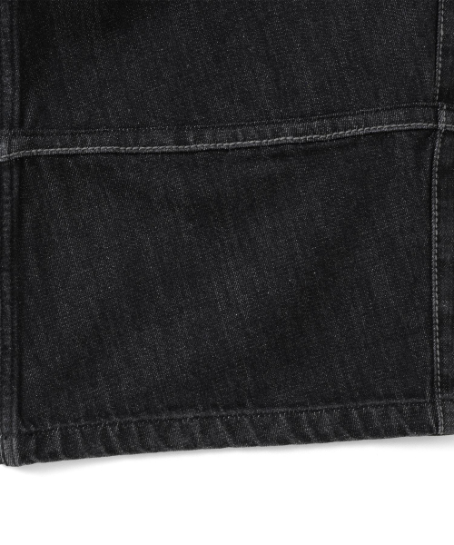 TCM stitch denim pants (black)