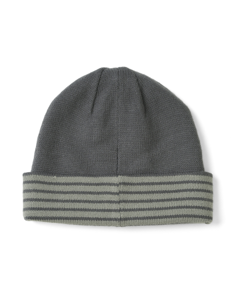 TCM reversible stripe beanie (khaki)