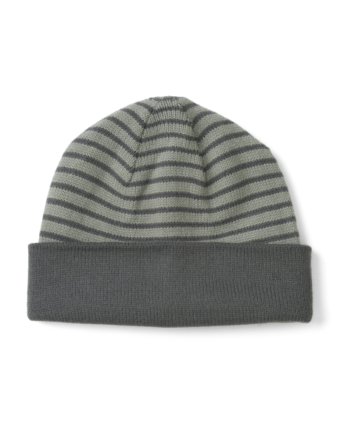 TCM reversible stripe beanie (khaki)