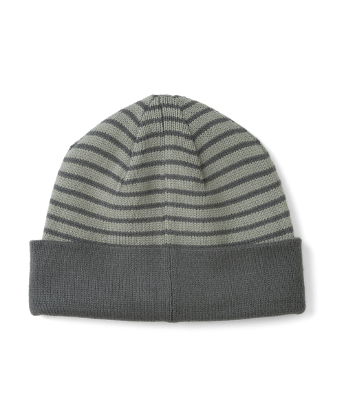 TCM reversible stripe beanie (khaki)