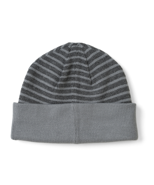 TCM reversible stripe beanie (grey)